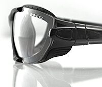 Bobster Renegade Sport Sunglasses Gloss Black Frame/Clear Photochromic Lens