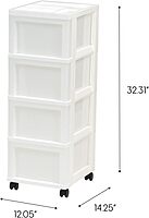 IRIS Storage Cart with Organizer Top