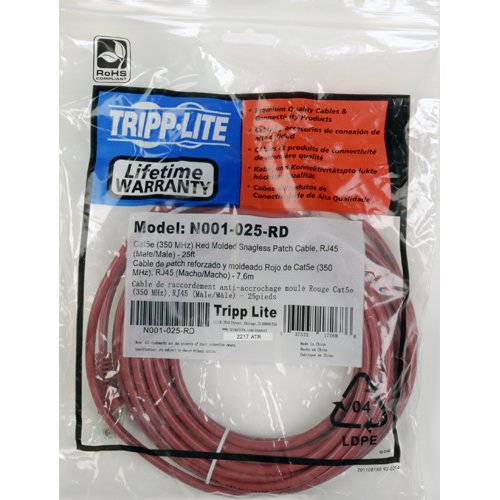 Tripp Lite Cat5e 350MHz Snagless Molded Patch Cable (RJ45 M/M)