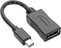 Tripp Lite Mini DisplayPort to DisplayPort Adapter Converter 4K @ 60Hz mDP to DP Keyspan 6in 6" (P139-06N-DP4K6B)