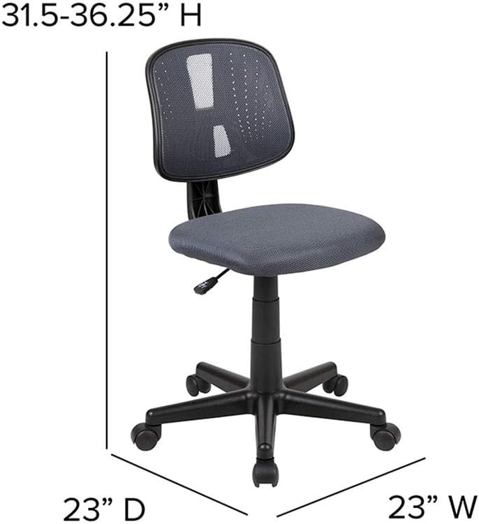 Flash Furniture Flash Fundamentals Mesh Mid-Back Swivel Task Office Chair with Pivot Back
