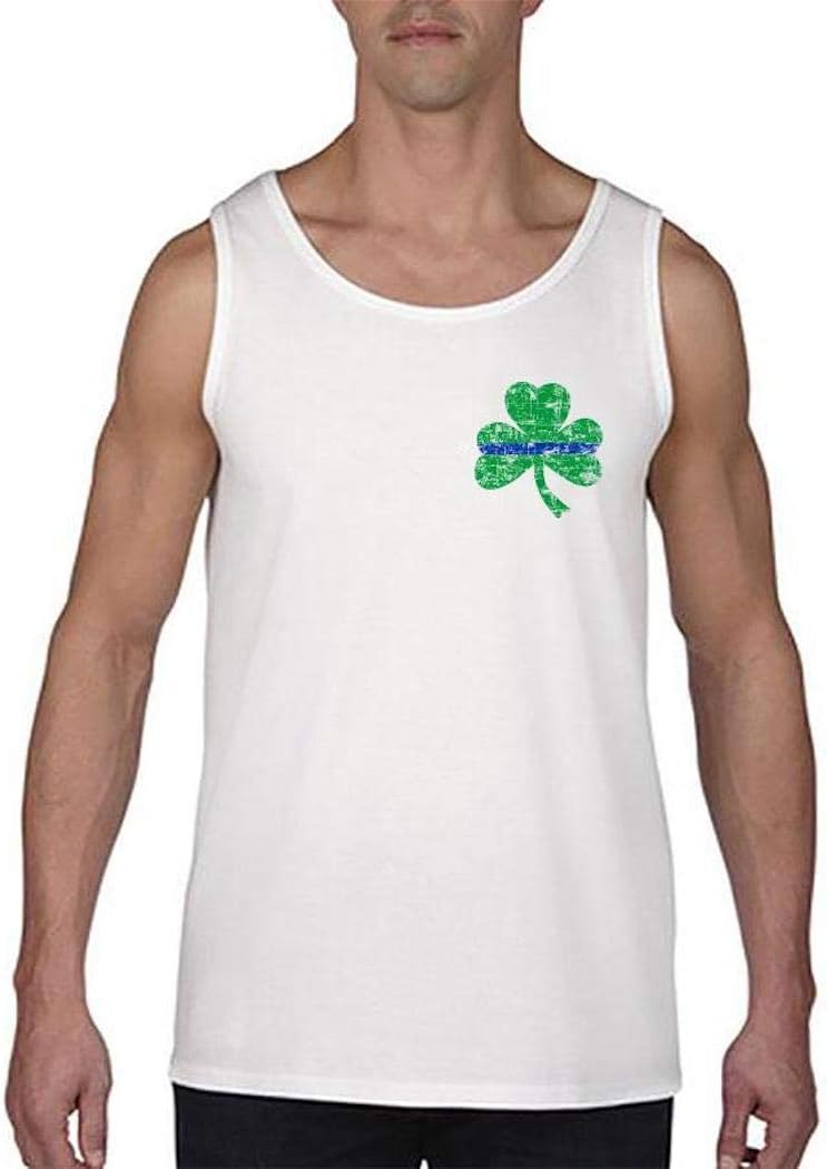 THIN BLUE LINE USA Men's St. Patrick's Tank Top - Shamrock