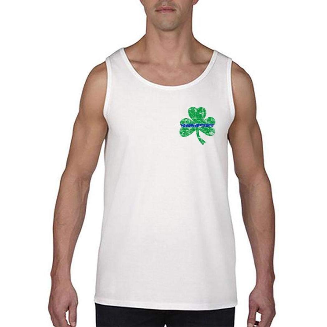 THIN BLUE LINE USA Men's St. Patrick's Tank Top - Shamrock