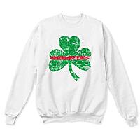 THIN BLUE LINE USA Thin Red Line St. Patrick's Day Crewneck Sweatshirt