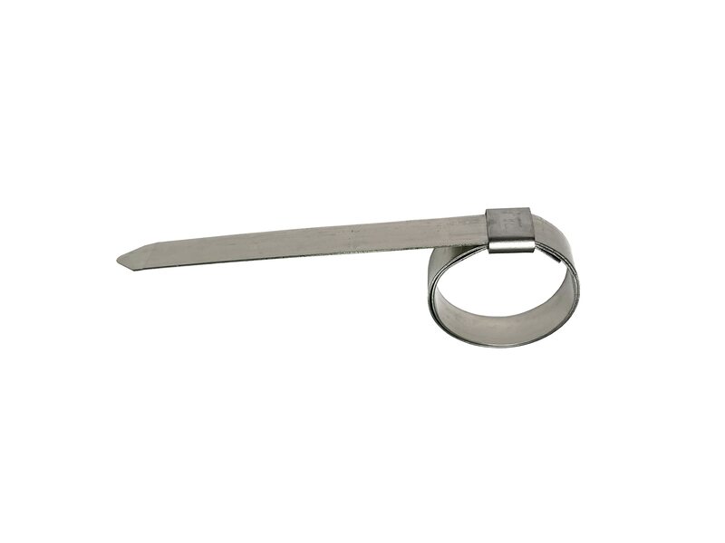 BAND-IT JS2439 Junior 3/8" Wide x 0.025" Thick, 1" Diameter, 201 Stainless Steel Smooth I.D. Clamp (100 Per Box) 3/8 in W x