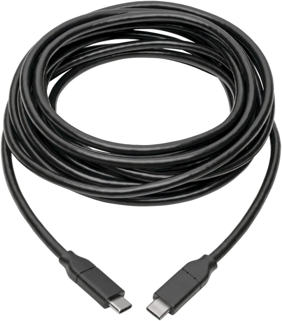 Tripp Lite USB Type C to USB C Cable USB 2.0 5A Rating USB-IF Cert M/M 13ft - First End: 1x USB Type C Male Thunderbolt 3