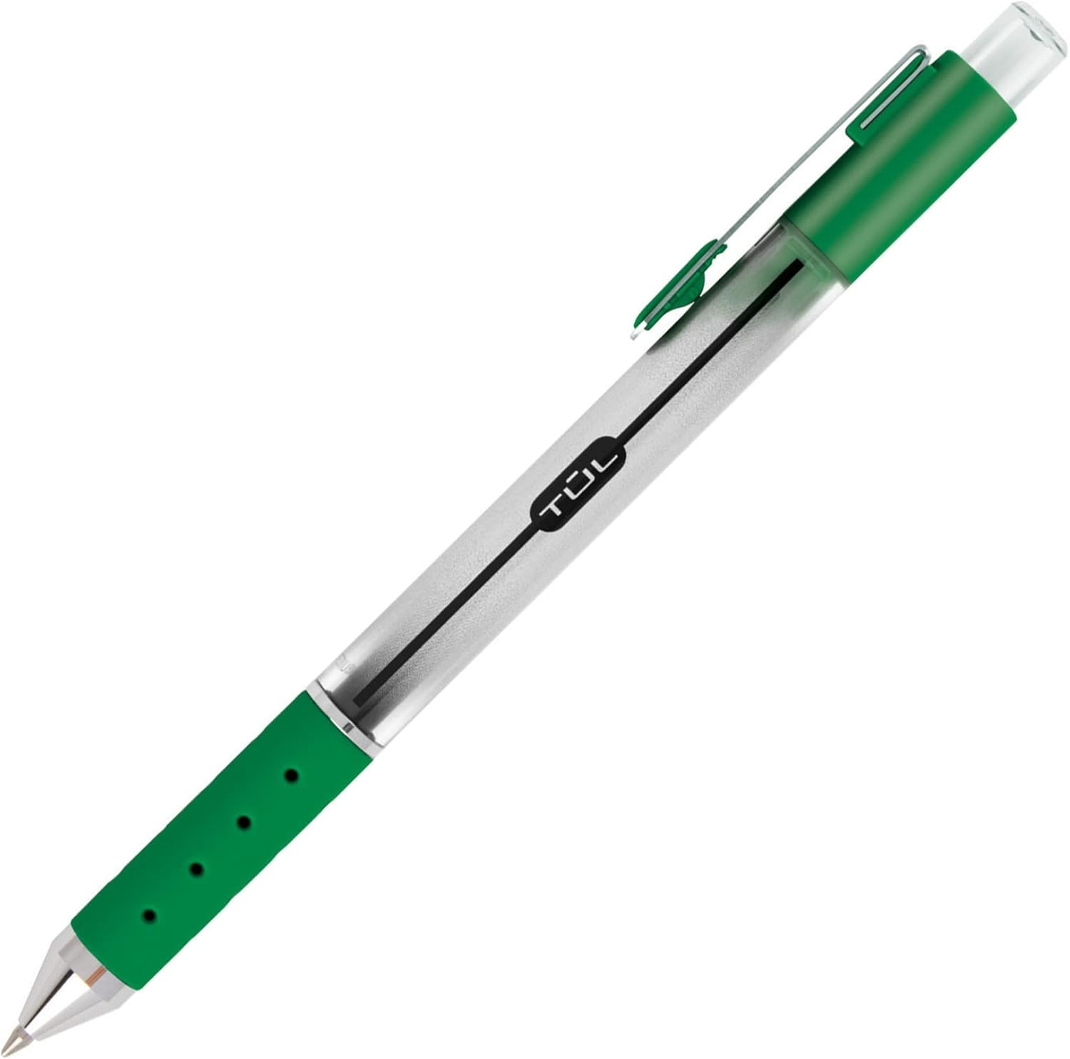 TUL GL Series Retractable Gel Pens, Medium Point, 0.7 mm, Silver Barrel, Assorted Standard & Bright Ink Colors