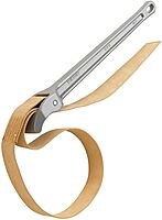 RIDGID 31365 #5 Aluminum Pipe Strap Wrench, 5-inch Capacity Adjustable Strap Wrench, Small