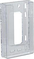 Azar Displays Trifold Wall-Mount Brochure Holders, 7-7/8inH x 4-3/8inW x 1-1/2inD, Clear, Pack Of 10 Holders