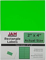 JAM PAPER Mailing Address Labels - Self-Adhesive Rectangular