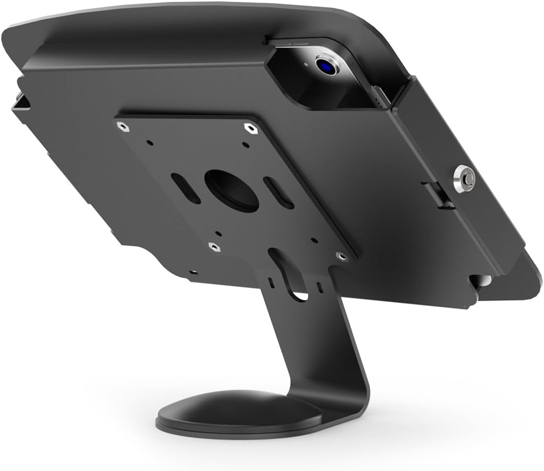 Compulocks iPad 10th-11th (A16) Gen Space Enclosure with Core Counter Stand or Wall Mount - Black | Secure iPad Kiosk