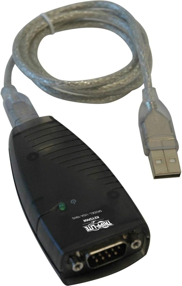 Tripp Lite Keyspan High-Speed USB to Serial Adapter, PC & Mac, USB-A to DB9 RS232 Male, 3 Foot / 0.91 Meter Cable