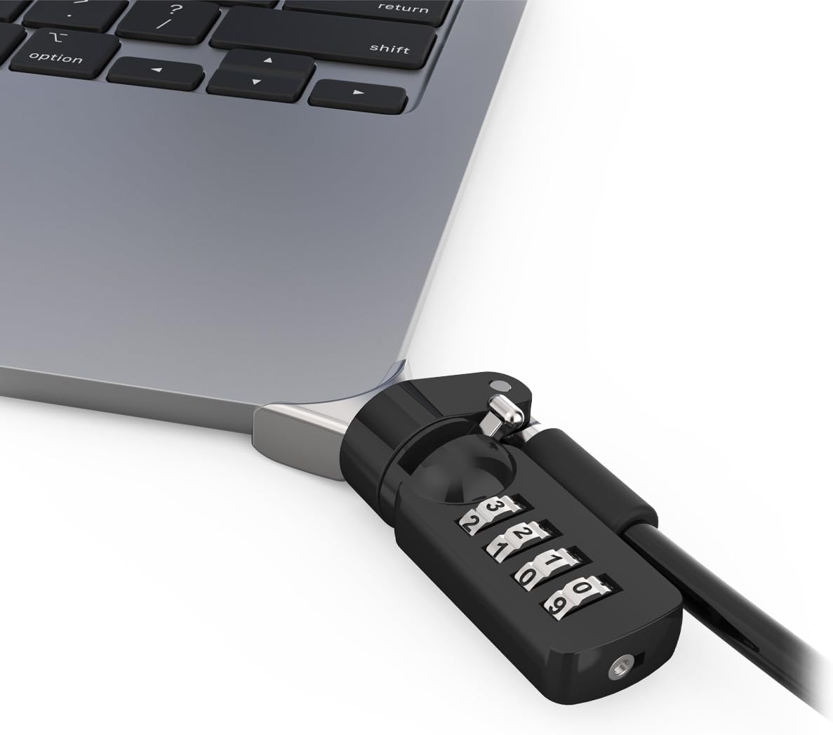 Compulocks Ledge Lock Adapter for MacBook Air 15" M2-M4 - Silver & Black