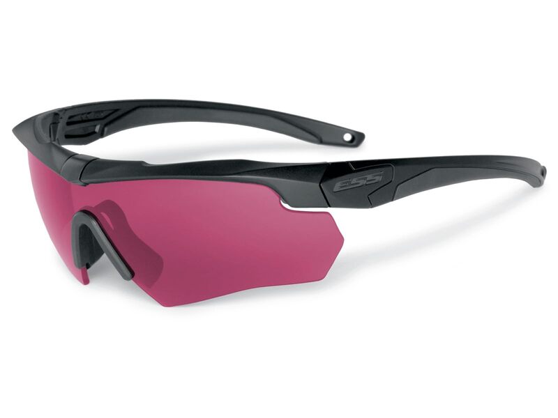 ESS Crossbow ONE Laser LPL-5 Polarized Rectangular Sunglasses, Black