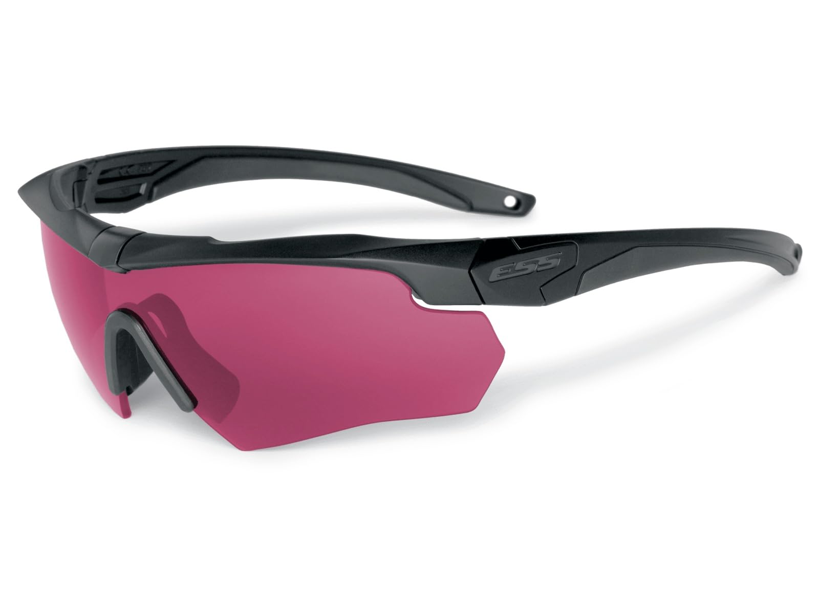 ESS Crossbow ONE Laser LPL-5 Polarized Rectangular Sunglasses, Black