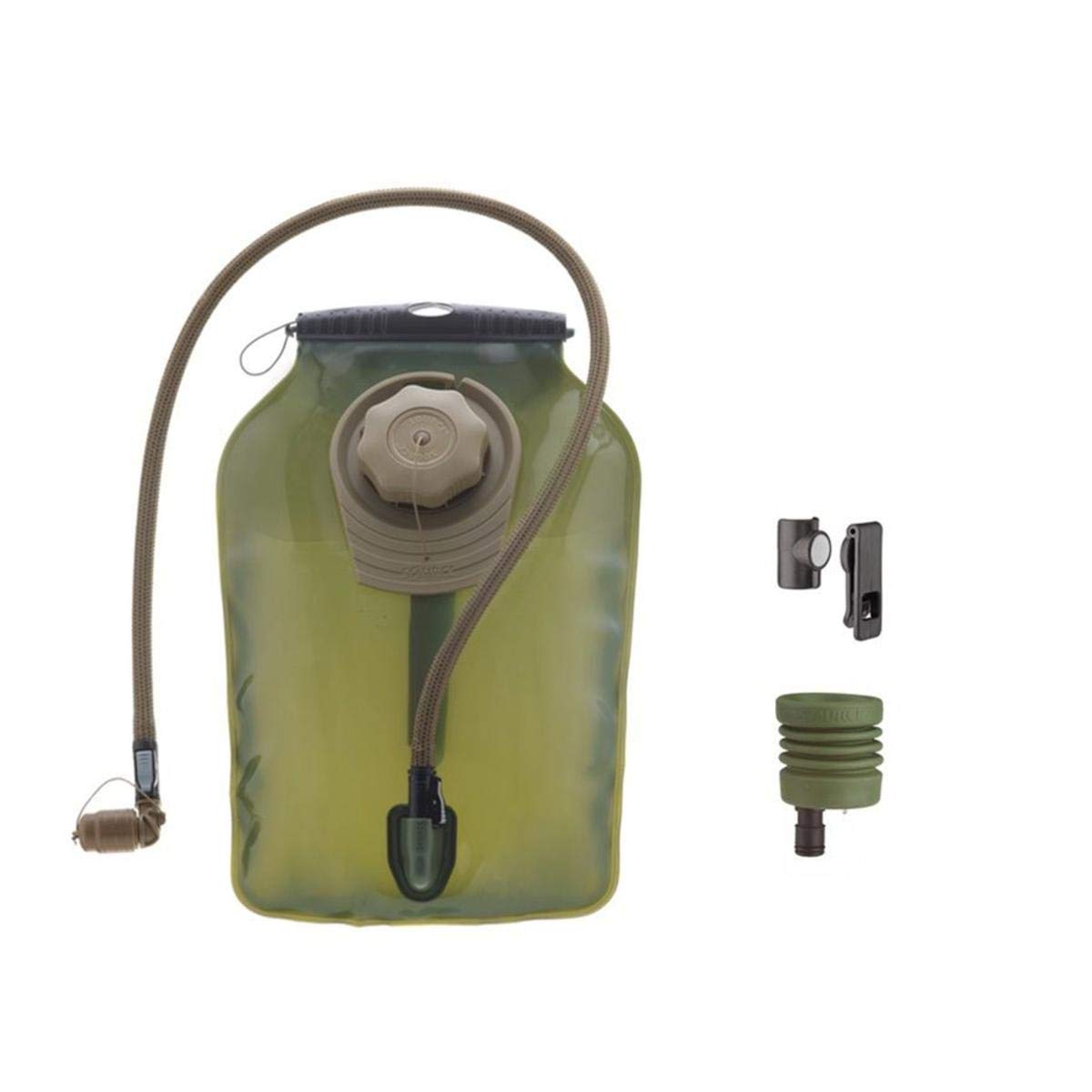 Source M.C. 3L Ultimate Low Profile Hydration System with UTA Rapid Refill Adapter and Magnetic Clip Kit, Coyote (4325190203)