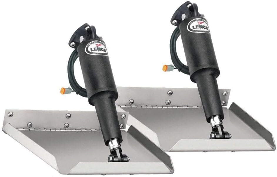 Lenco 9" x 9" Edge Mount Trim Tab Kit without Switch Kit 12V