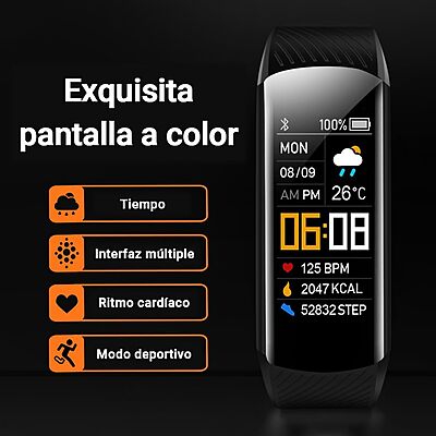 Pulsera Deportiva Inteligente con Monitor de Ritmo Cardíaco Pulsera Deportiva Inteligente con Monitor de Ritmo Cardíaco