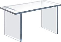 Azar Displays Deluxe Acrylic Monitor Riser Display, Clear