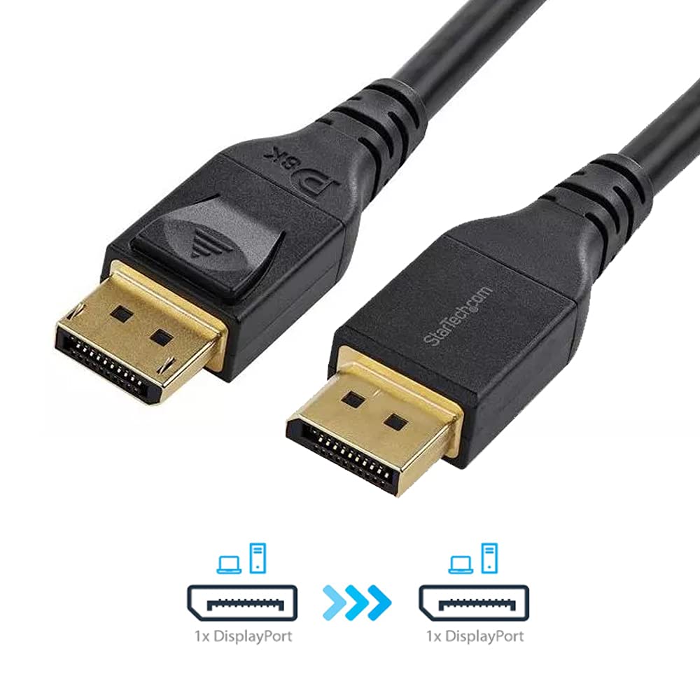 StarTech.com VESA Certified DisplayPort 1.4 Cable (DP Male to Male)