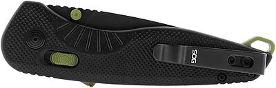 SOG Aegis AT Tanto Assisted Folding Knife, Ambidextrous AT-XR Lock, Heat-Treated D2 Blade, Ergonomic Handle