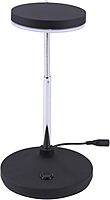 Bostitch Office LED Metal Gooseneck Desk Lamp, Flicker Free, Adjustable Head (VLED1800BK), Black