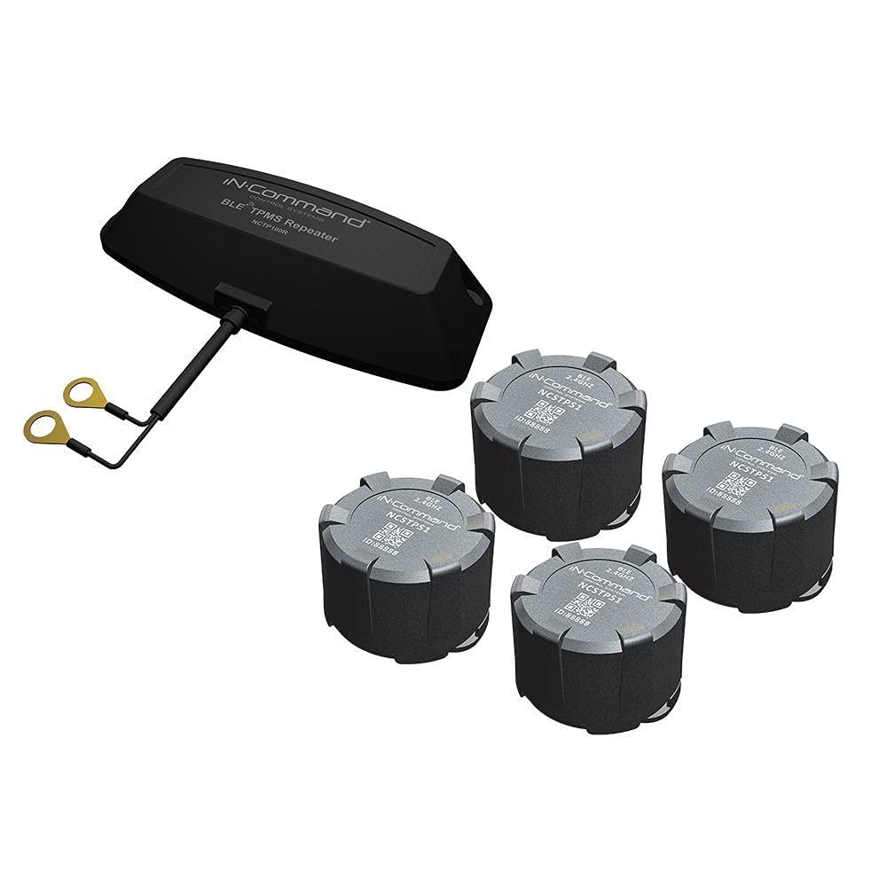 in-Command NCTP100 Tire Pressure Monitoring System, Four Bluetooth-Enabled Tire Pressure Monitoring Sensors