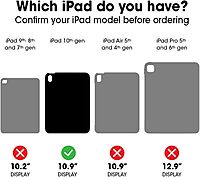 OtterBox iPad (10th Gen) uniVERSE Series Case - For Apple iPad (10th Generation) Tablet - Black - Synthetic Rubber