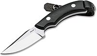 Boker Plus J-Bite - Fixed Blade Knife with Leather Sheath & G10 Handle Scales - Large Outdoor Knife with 440C Blade