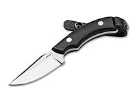 Boker Plus J-Bite - Fixed Blade Knife with Leather Sheath & G10 Handle Scales - Large Outdoor Knife with 440C Blade