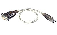 ATEN UC232A USB to Serial Converter USB-A to RS-232 Adapter (35cm) to PDA/Serial (DB9) Port Converter for Laptop PC Modem