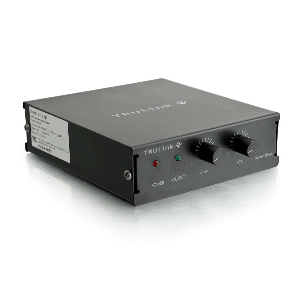 C2G Legrand Audio Amplifier, Black Audio Component Amplifier with External Volume Control, TAA Compliant Amp