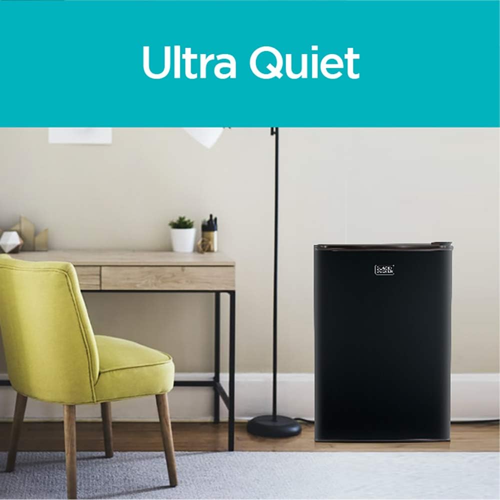 BLACK+DECKER Compact Refrigerator Energy Star Single Door Mini Fridge with Freezer