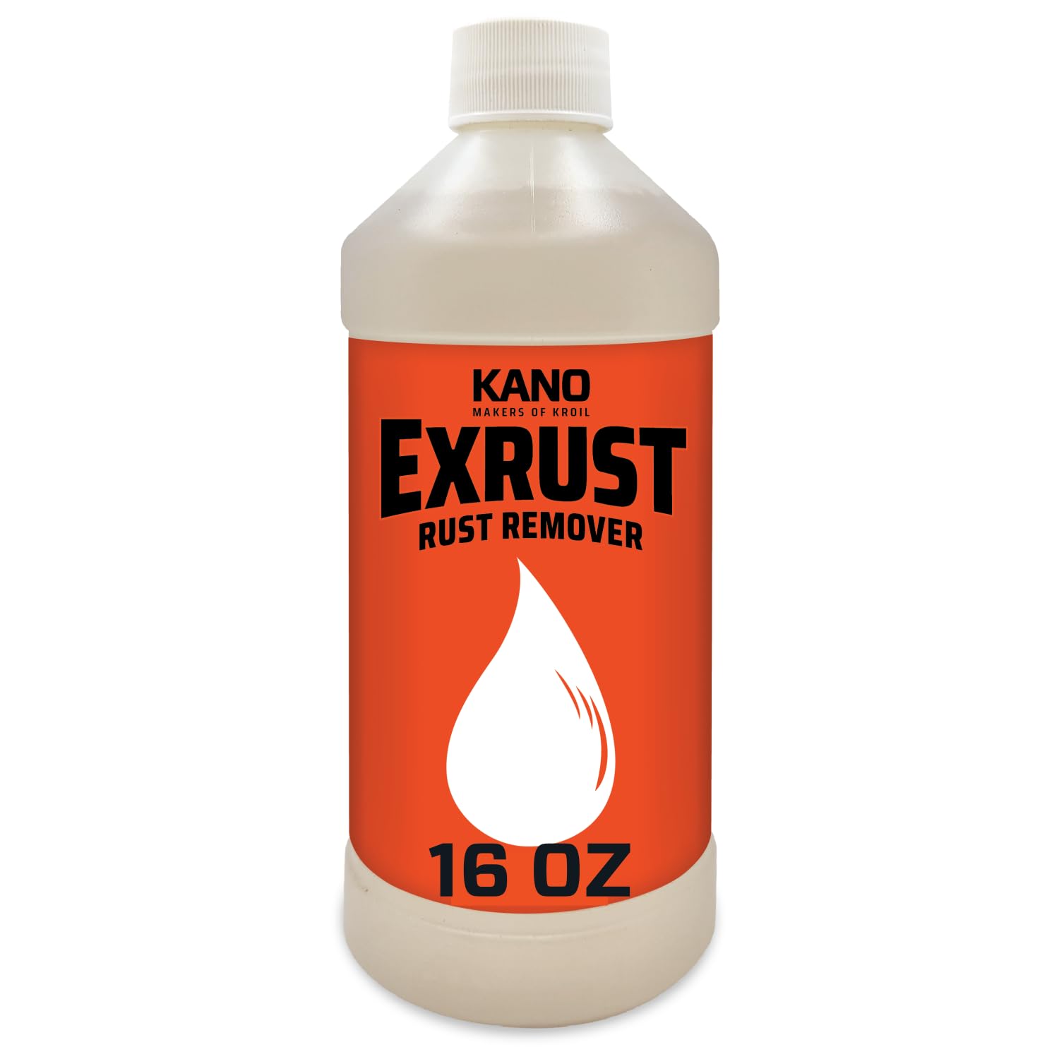 KROIL Kano Exrust Industrial Strength Rust Remover (Liquid-16oz Bottle-Single) | Penetrating Rust Removal for Steel