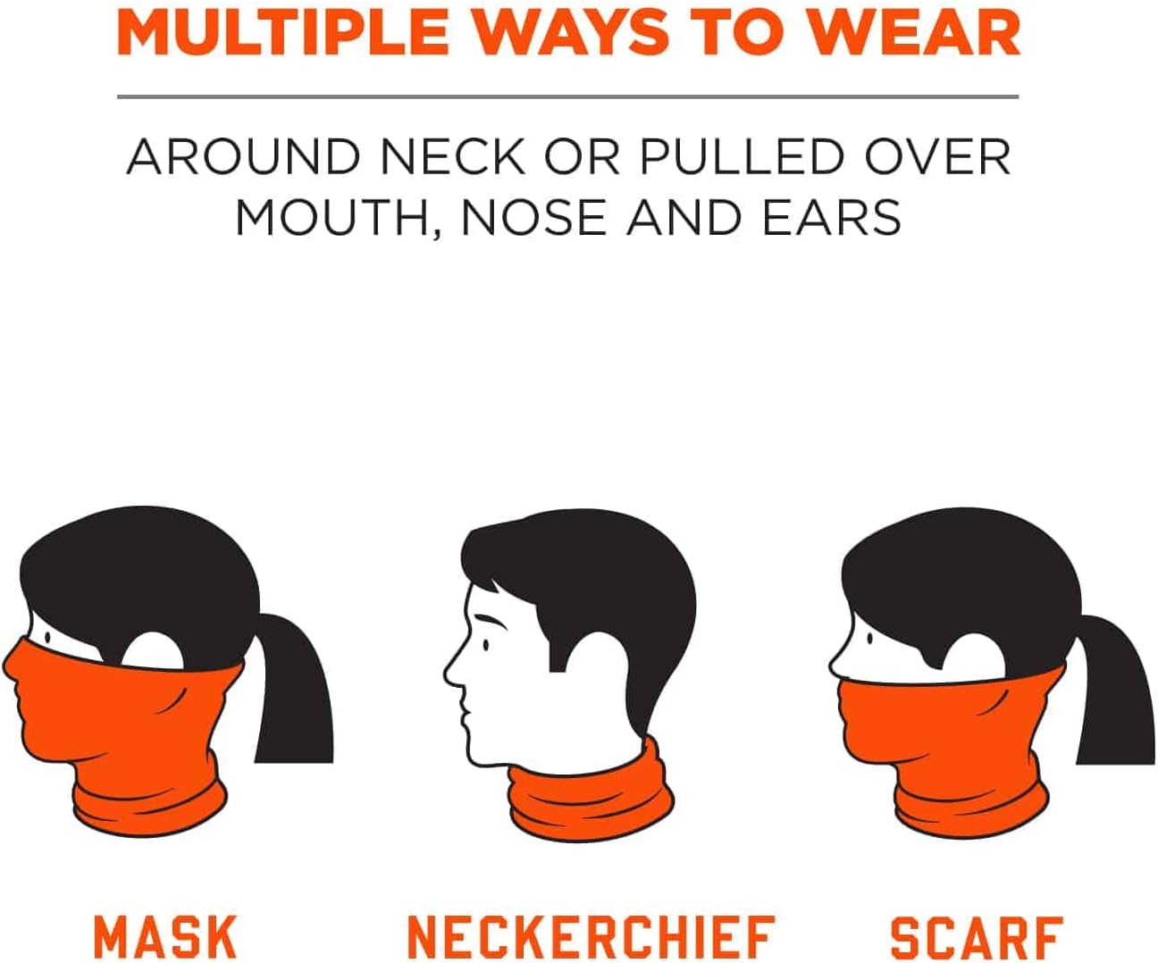 Ergodyne N-Ferno 6962 FR Neck Gaiter, NFPA 70E/NFPA 2112