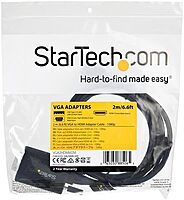 StarTech.com VGA to HDMI Converter Cable with USB Audio Support & Power - Analog to Digital Adapter - 1080p Male to Male