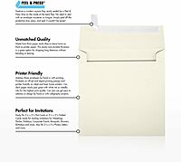 LUX #10 Invoice Envelopes, Double-Window, Peel & Press Closure, White, Pack Of 500