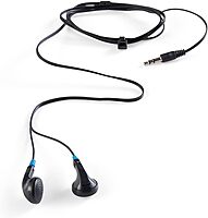 Verbatim Stereo Earphones - 3.5mm Wired Earbuds, Black
