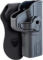 CALDWELL OWB Molded Retention Holsters with Heavy Duty Poly Construction, Adjustable Positioning and Paddle Clip