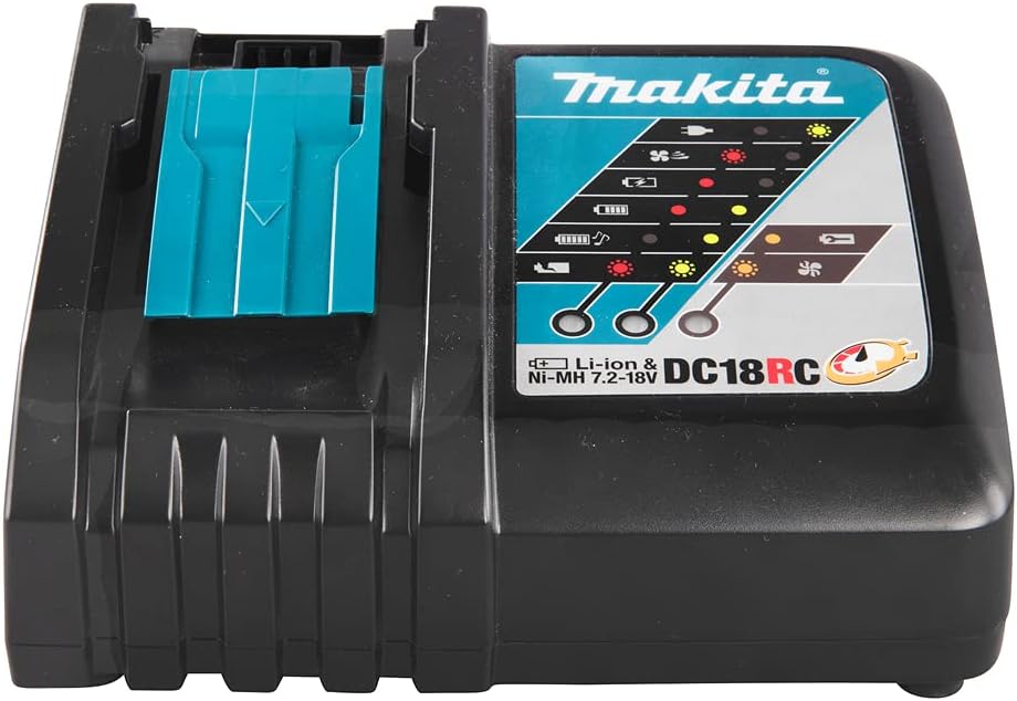 Makita DC18RC 18V LXT® Lithium-Ion Rapid Optimum Charger 1-Port Plug
