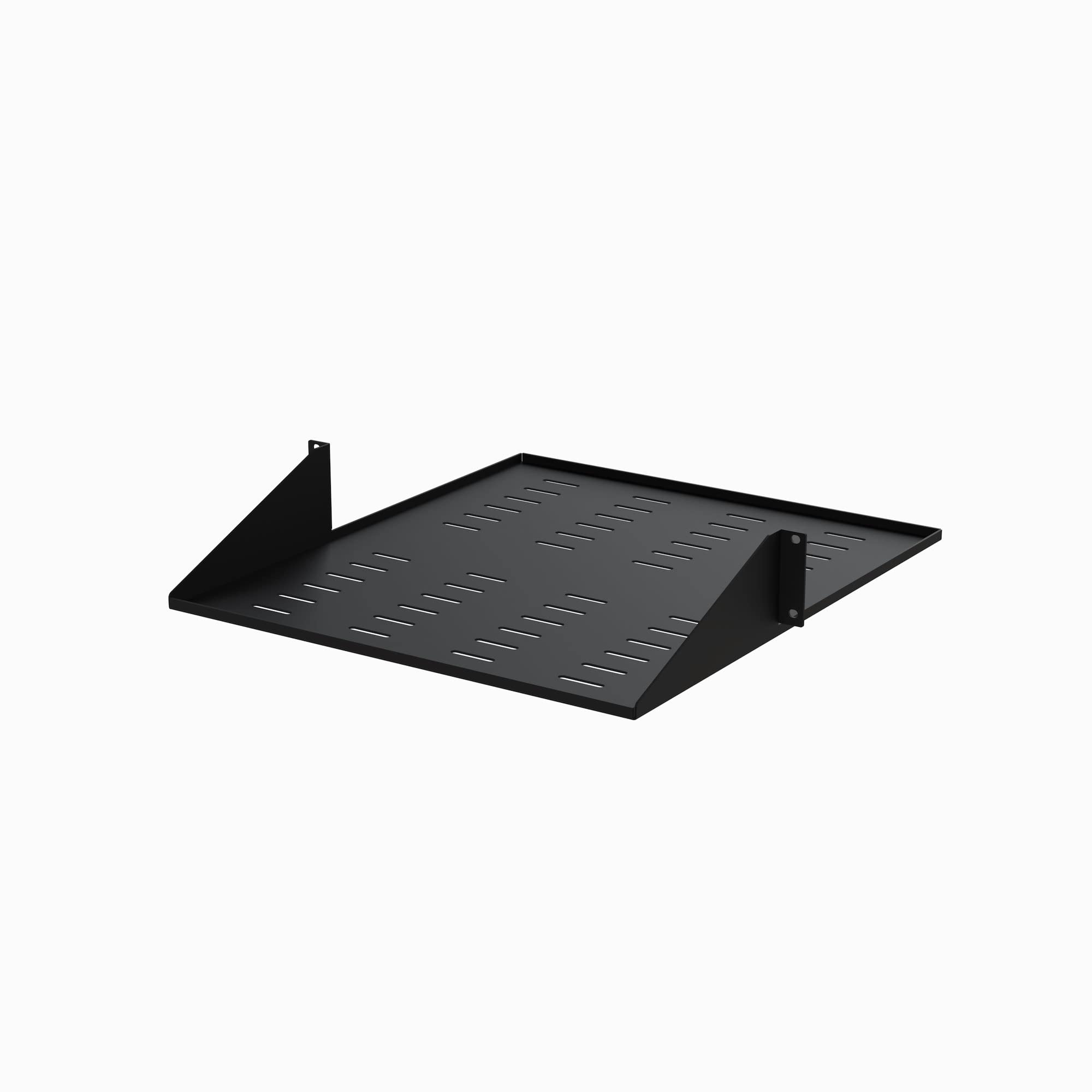 StarTech.com 2-Post Server Rack Shelf - Center Mount - 19 Inch -2U - Black - Supports up to 75 lb. (34 kg)