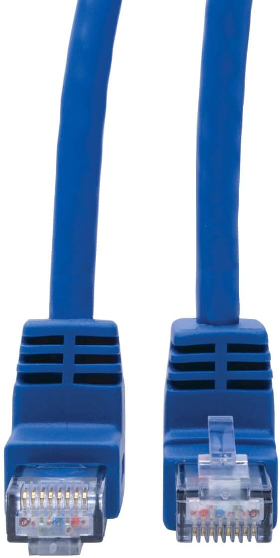Tripp Lite Cat6 UTP Molded RJ45 Patch Cable, Blue (Up-Angle/Down-Angle/Left-Angle)