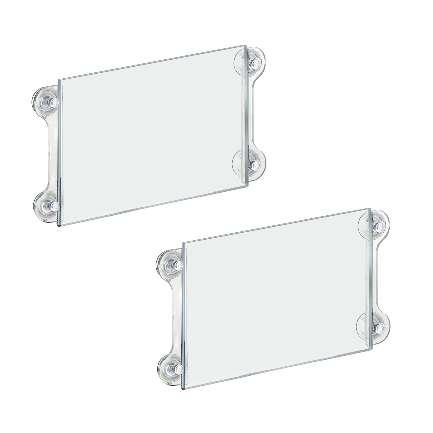 AZAR DISPLAYS Acrylic Window/Door Sign Holders with Suction Cups