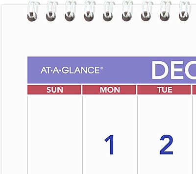 AT-A-GLANCE Three-Month Reference Wall Calendar