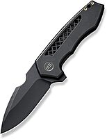 WE Harpen Flipper Knife WE23019-1 Black Titanium Handle