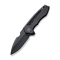 WE Harpen Flipper Knife WE23019-1 Black Titanium Handle