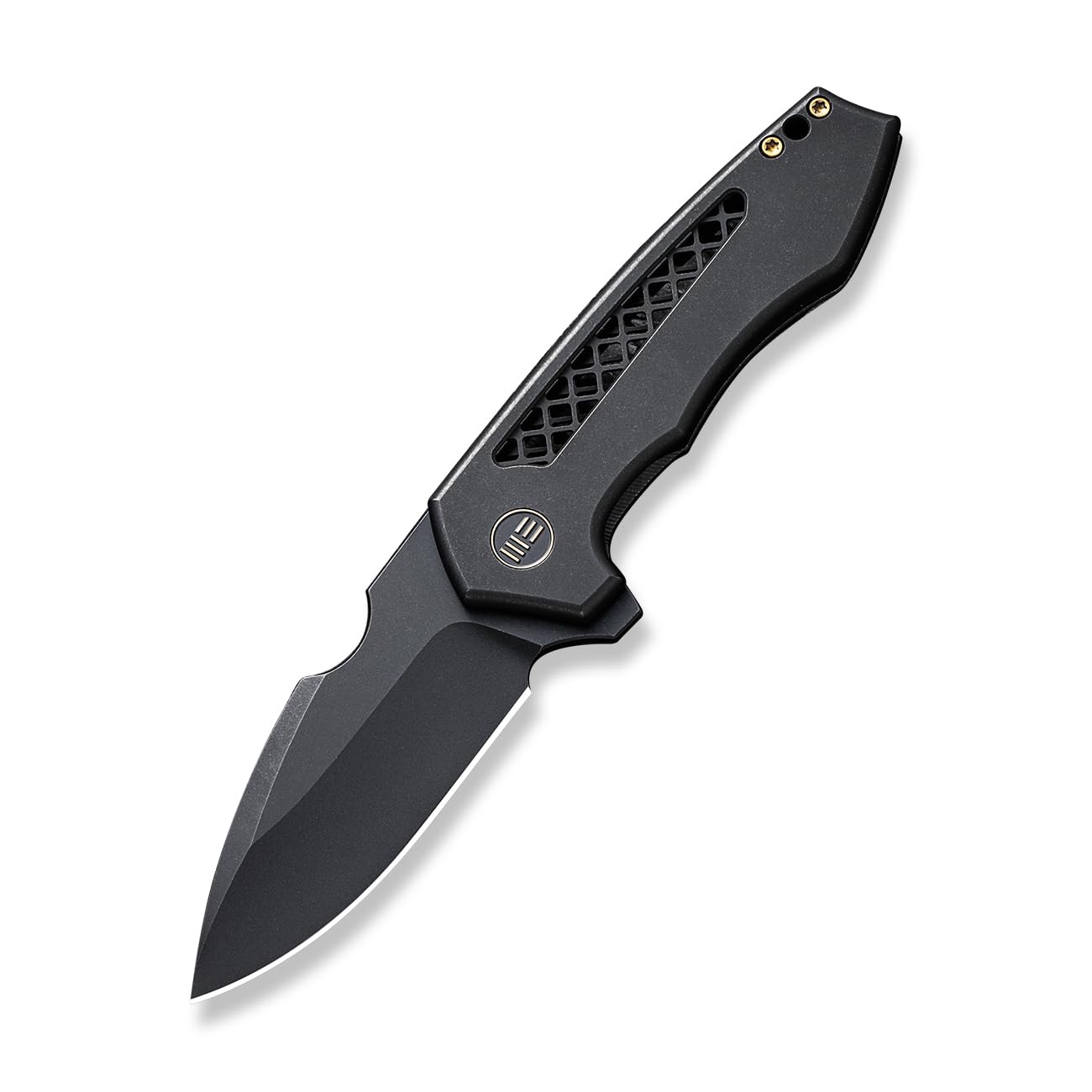 WE Harpen Flipper Knife WE23019-1 Black Titanium Handle