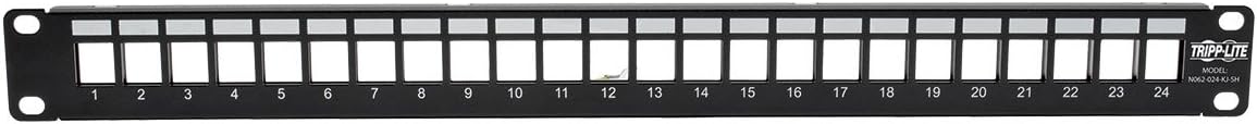 Tripp Lite 1U Rack-Mount Blank Keystone/Multimedia Patch Panel