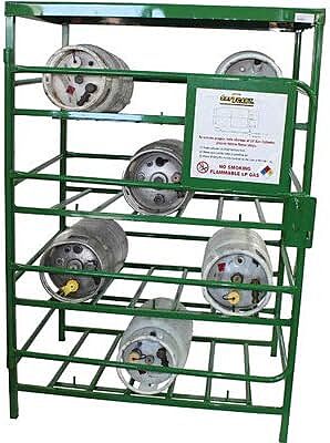 SPC-12, LOCKABLE PROPANE RACK HOLDS 12 33# CYLINDERS