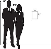 AZAR DISPLAYS Clear Acrylic U-Frame Sign Holders with Magnetic Strips